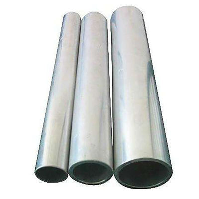 6061 6063 Aluminium Round Tube Pipe Extruded Silver / Black Color