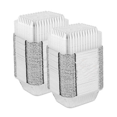 1350ml Square Aluminum Food Container Blister Disposable Baking Tray