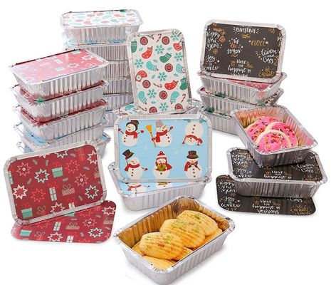 1350ml Square Aluminum Food Container Blister Disposable Baking Tray