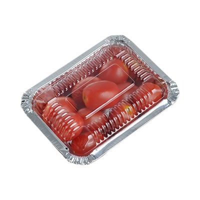 Rectangle Disposable Aluminium Foil Container Takeaway Aluminum Food Box
