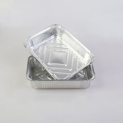 750ml Aluminum Food Container Stiff Aluminum Foil Container Rectangular