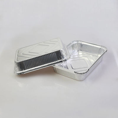 750ml Aluminum Food Container Stiff Aluminum Foil Container Rectangular