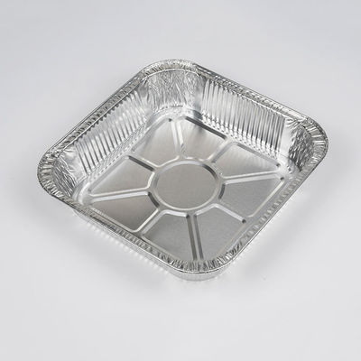 OEM Aluminum Food Container / Pans Rectangular Embossed 9X13 Half Size