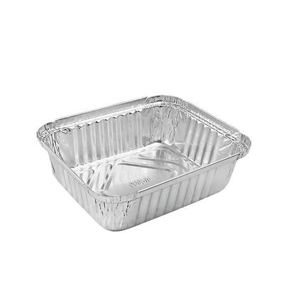 OEM Aluminium Foil Food Container Tray 2.25lb 1000ml With Plastic Lid