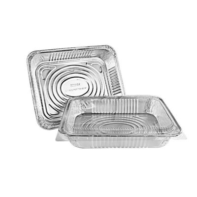 7 Inch 8011 Aluminum Foil Round Pans Or Tray With Lid For Food Container