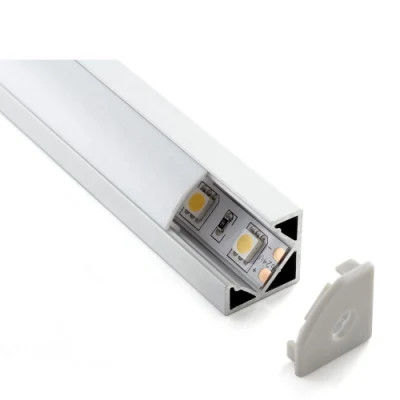 V Shaped Triangle LED Aluminium Extrusion Corner LED Profile 18X18mm 45degree