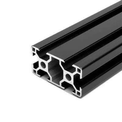 6063 T3 T5 T8 10mm Black Anodized T Slot Aluminum Alloy Profiles For Economical Sliding Windows