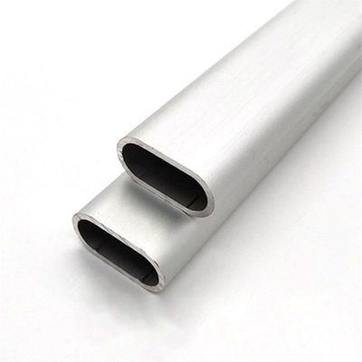6063 T5 Anodized Round Pipe 0.2 - 3mm Thickness Aluminum Oval Tube