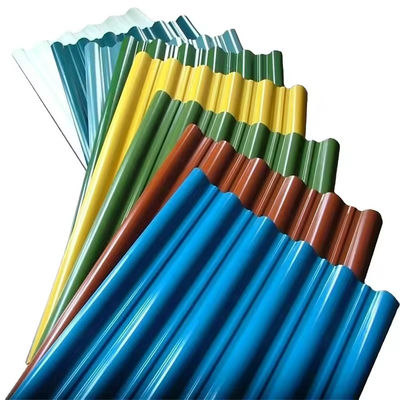6m Iron Ibr Color Corrugated Steel Roof Sheet Galvanize Zinc Aluminum PPGI Metal Roofing Sheet