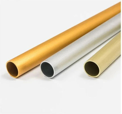 6063 T5 Anodized Pipe Rod Round Aluminum Tube For Decorations
