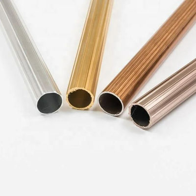 6063 T5 Anodized Pipe Rod Round Aluminum Tube For Decorations