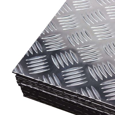 Flat Aluminum Checkered Plate 3003 5052 6061 Aluminum Diamond Plate